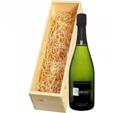Wijnkist met Champagne Marcoult Brut Tradition