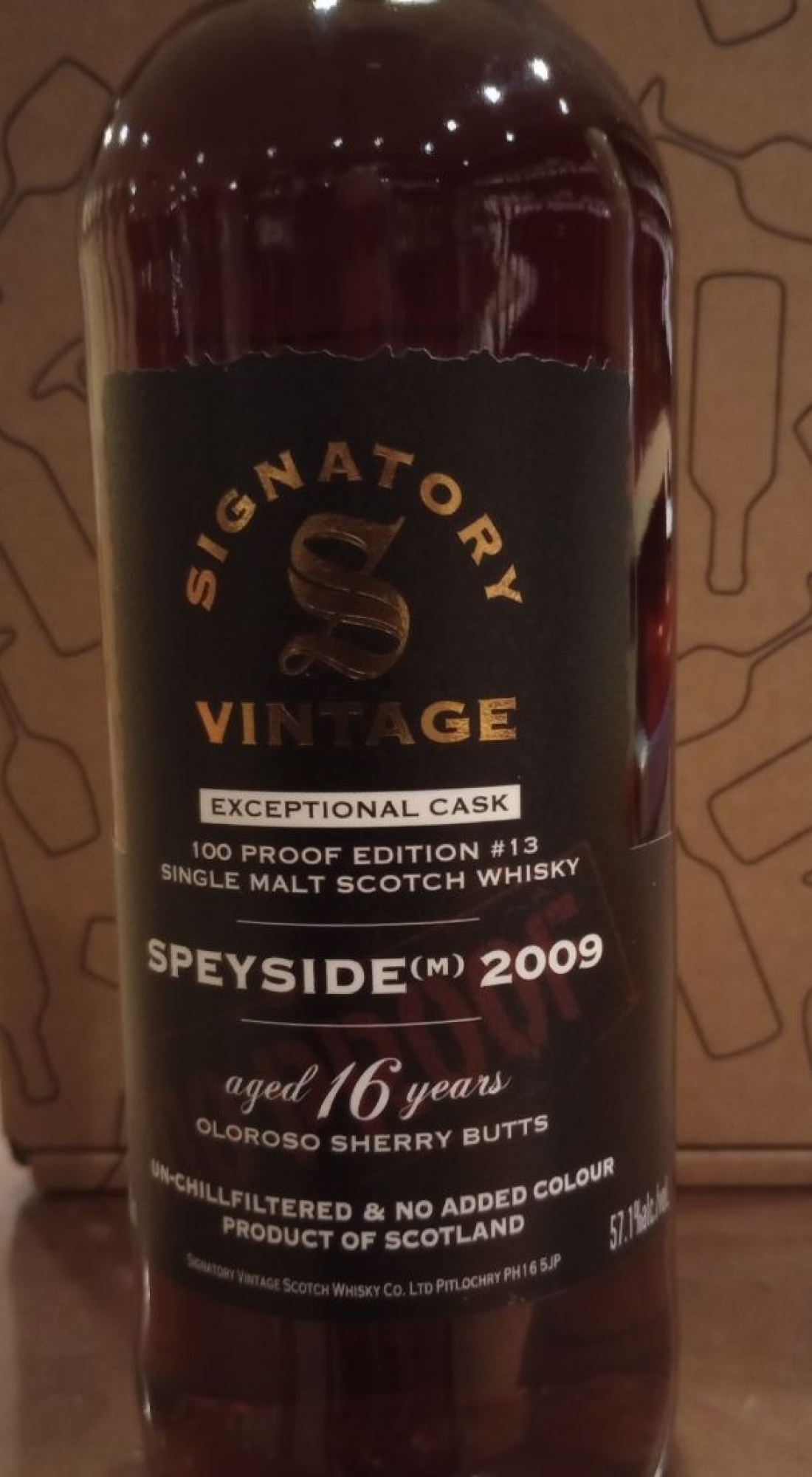 Signatory Speyside (M) 16 years old single malt whisky