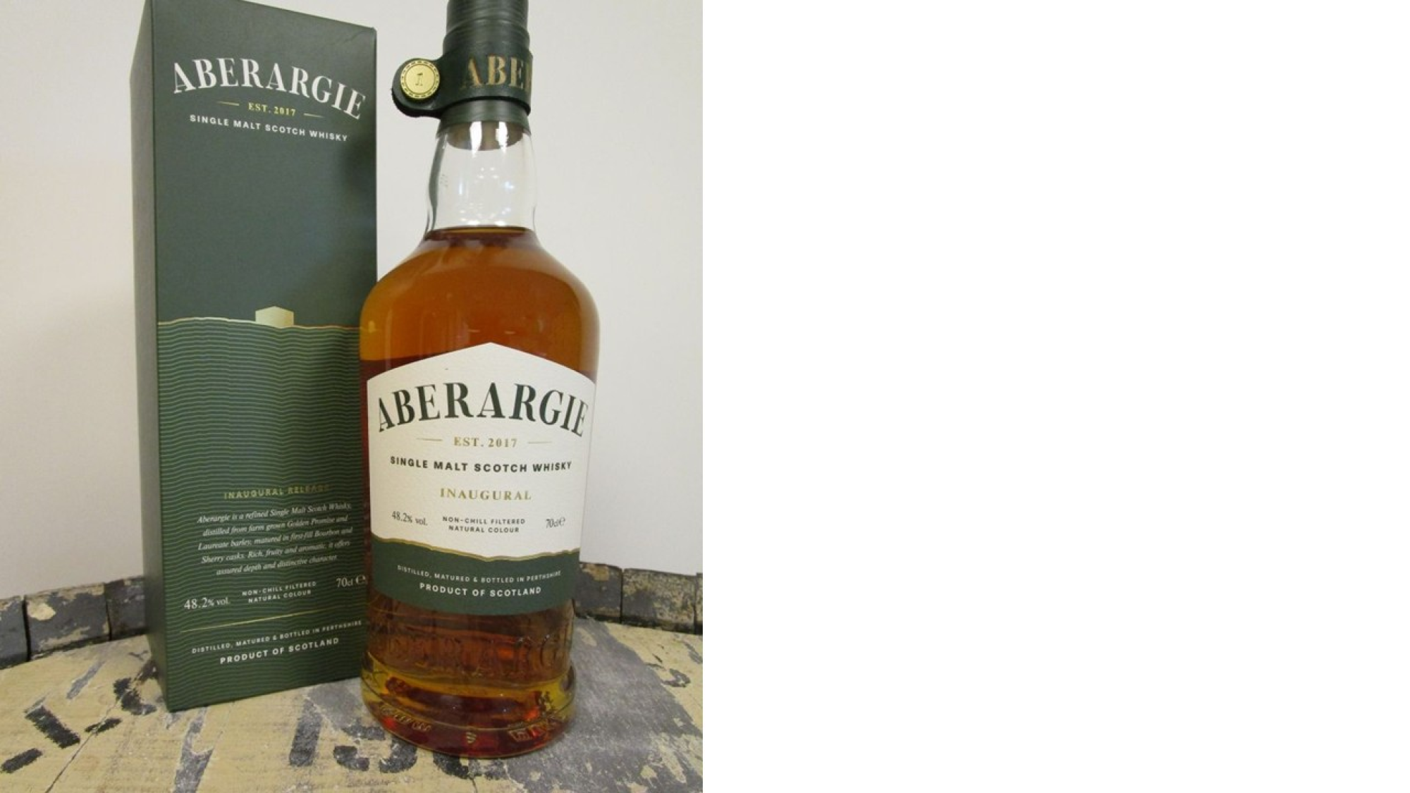 Aberargie inaugural release single malt whisky